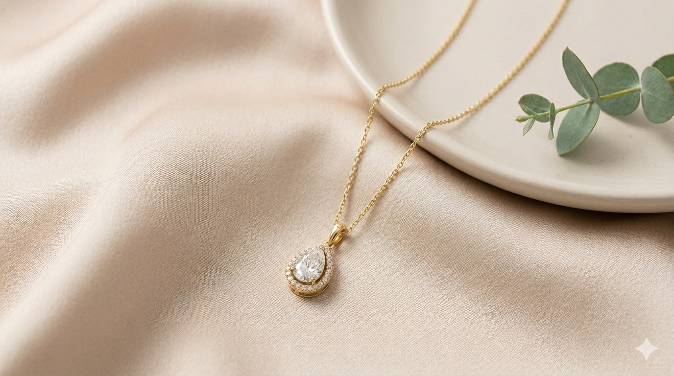 The Elara Teardrop Pendant