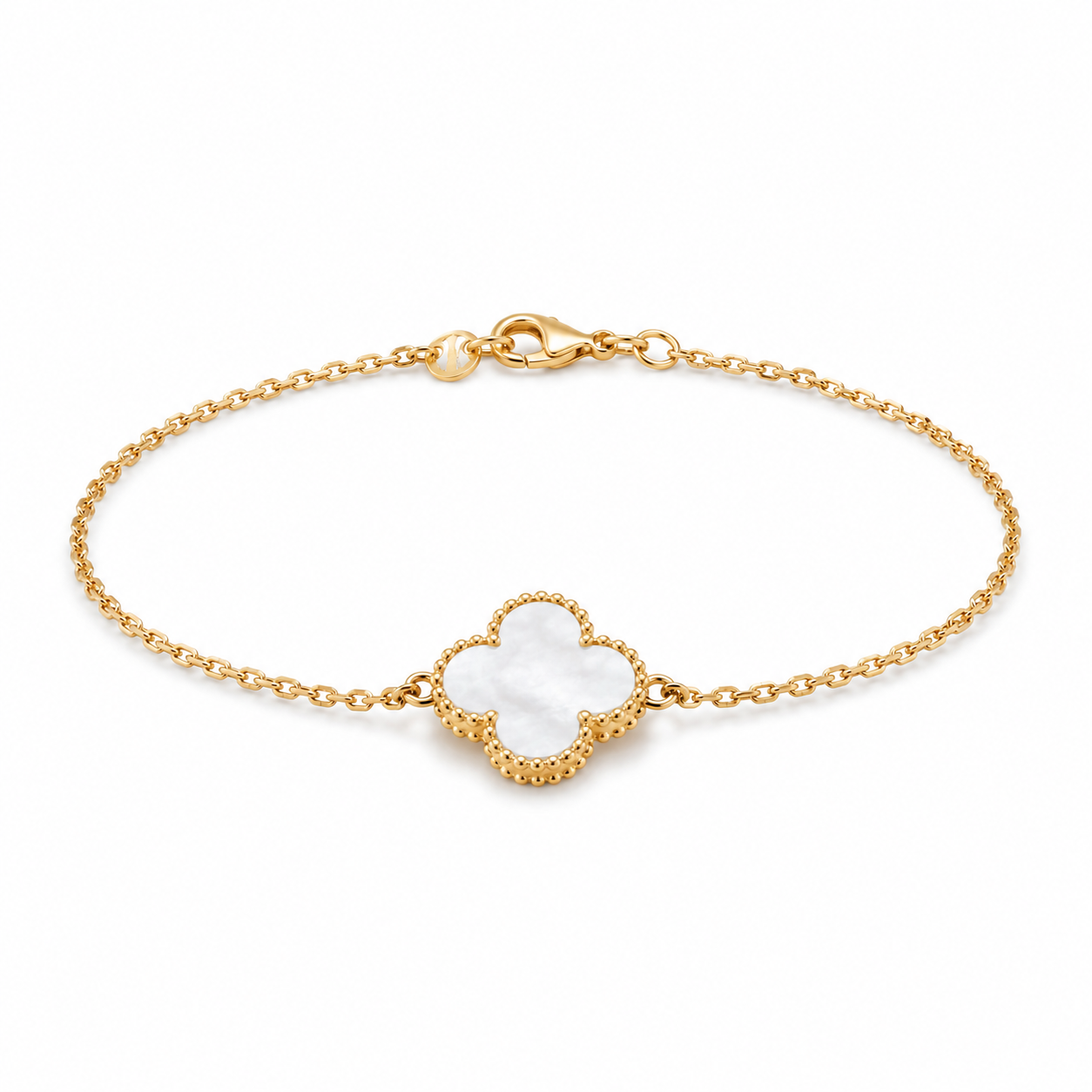 The Seren Gold Cuff on white background